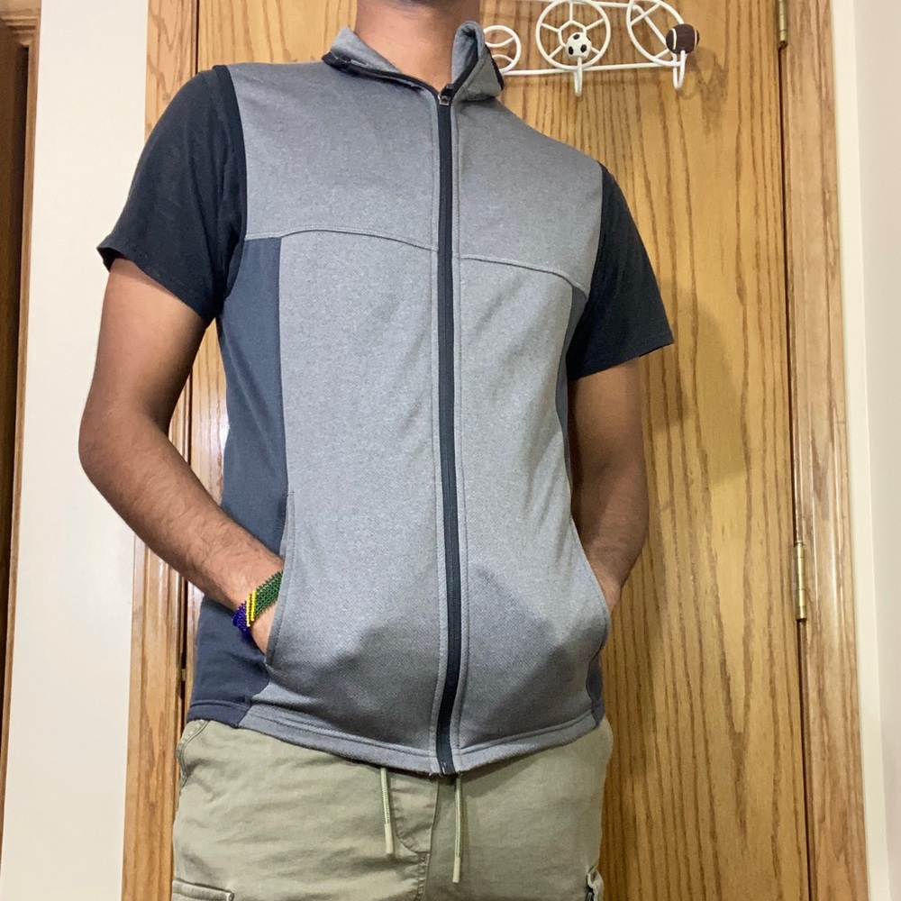 Black and Gray Great Northwest Vest